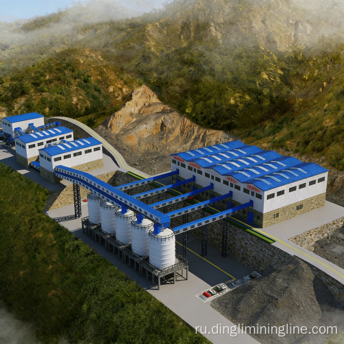 Линия по производству известняка производительностью 1300-1500 тонн в час